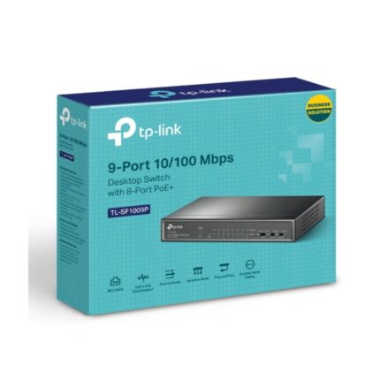 Tp-Link TL-SF1009P 9-Port 10 Desktop Switch 8-Port PoE+ 100Mbps-prime-trading-hub