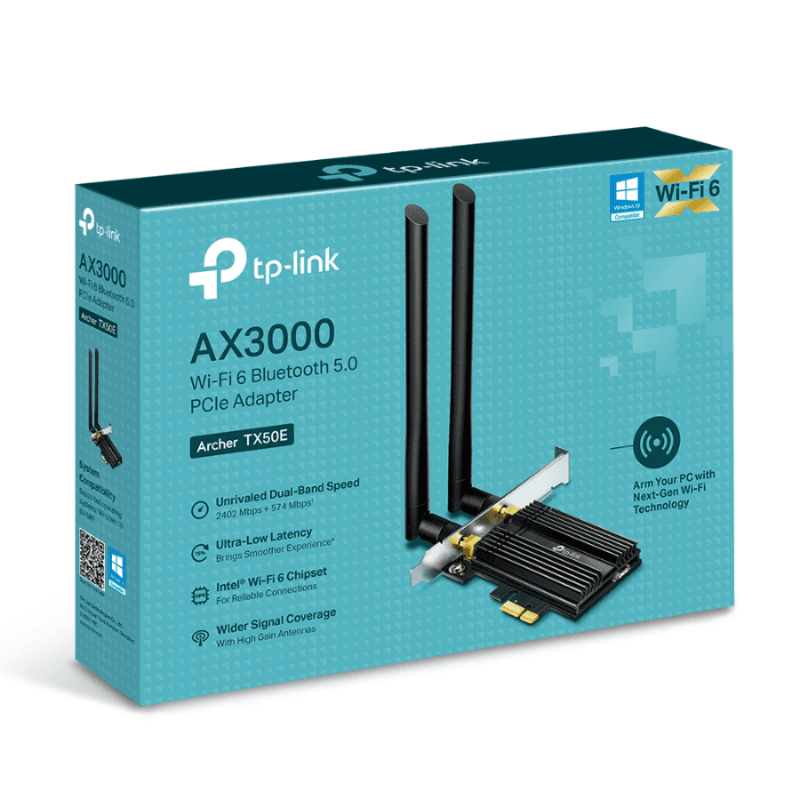 Tplink-Archer-TX50E-AX3000-PCIe-Network Adapter-WiFi-6-Bluetooth5.0-pakistan-price-prime-trading-hub